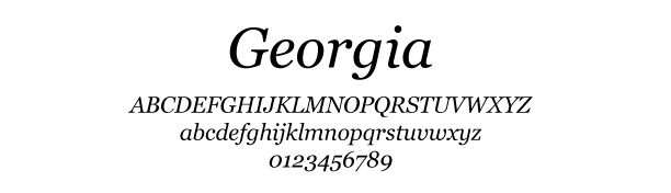 Georgia-Italic