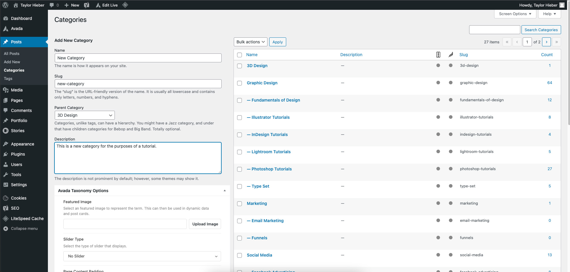 Add-Categories-Step-Three