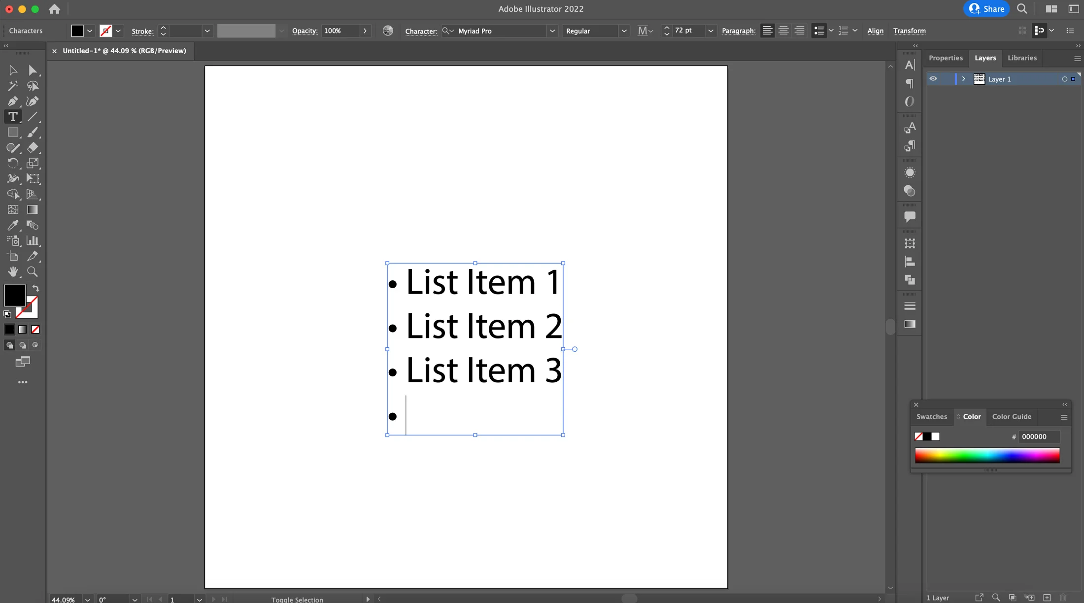 Create-Lists-Step-Three