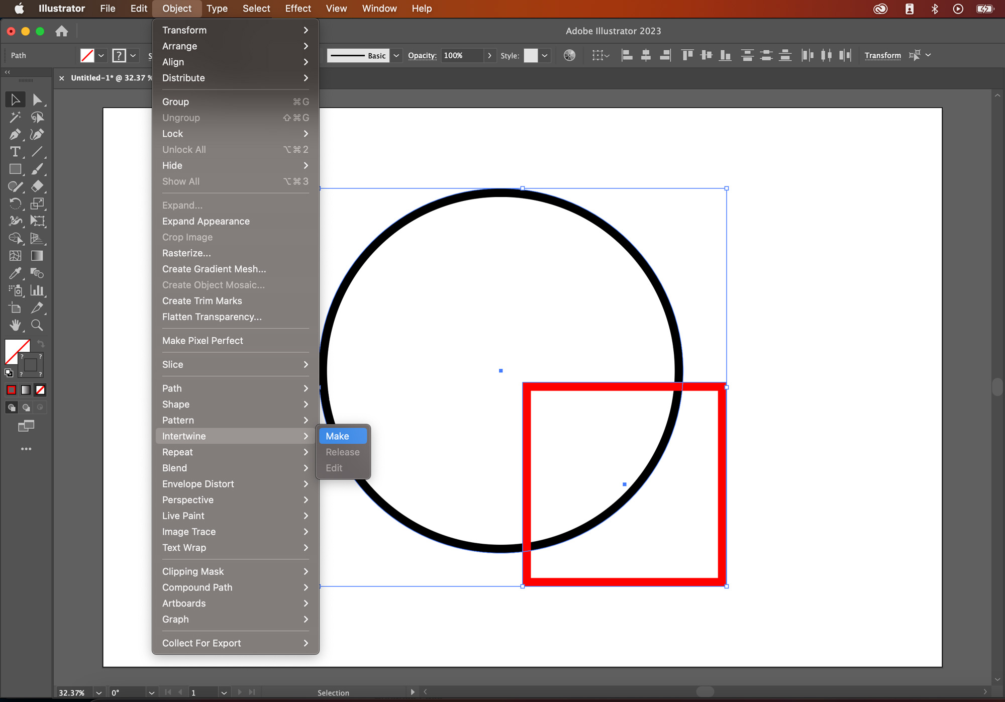 how-to-use-intertwine-in-adobe-illustrator-tutorial